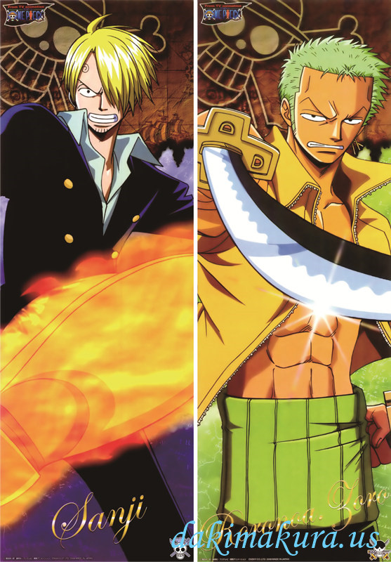 One Piece - Roronoa Zoro - Sanji Full body waifu anime pillowcases